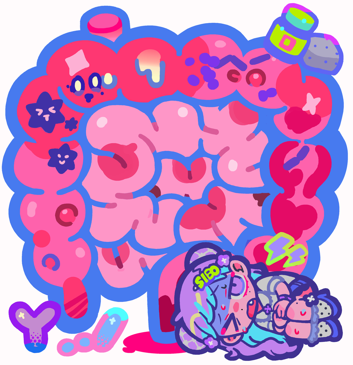 This is a pixiv picture whose title is 大小.