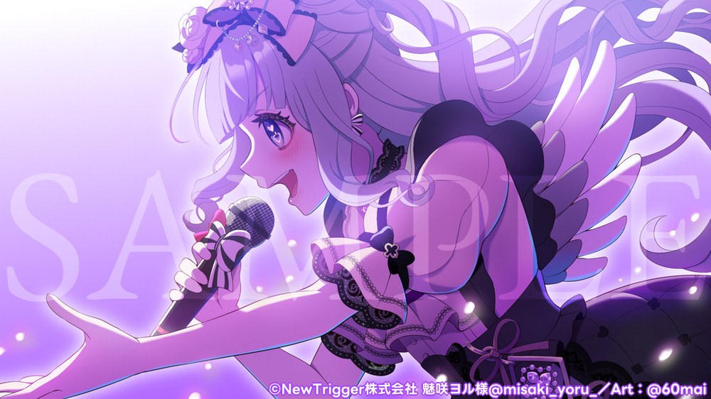 This is a pixiv picture whose title is Vライバー 魅咲ヨル様 描き下ろし配信サムネイル.