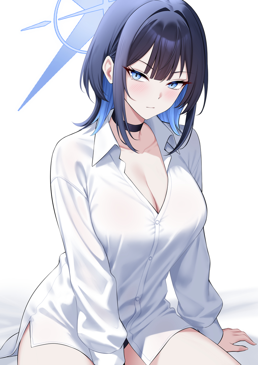 This is a pixiv picture whose title is Wolfcut Saori / サオリ 🐺🥵💦.