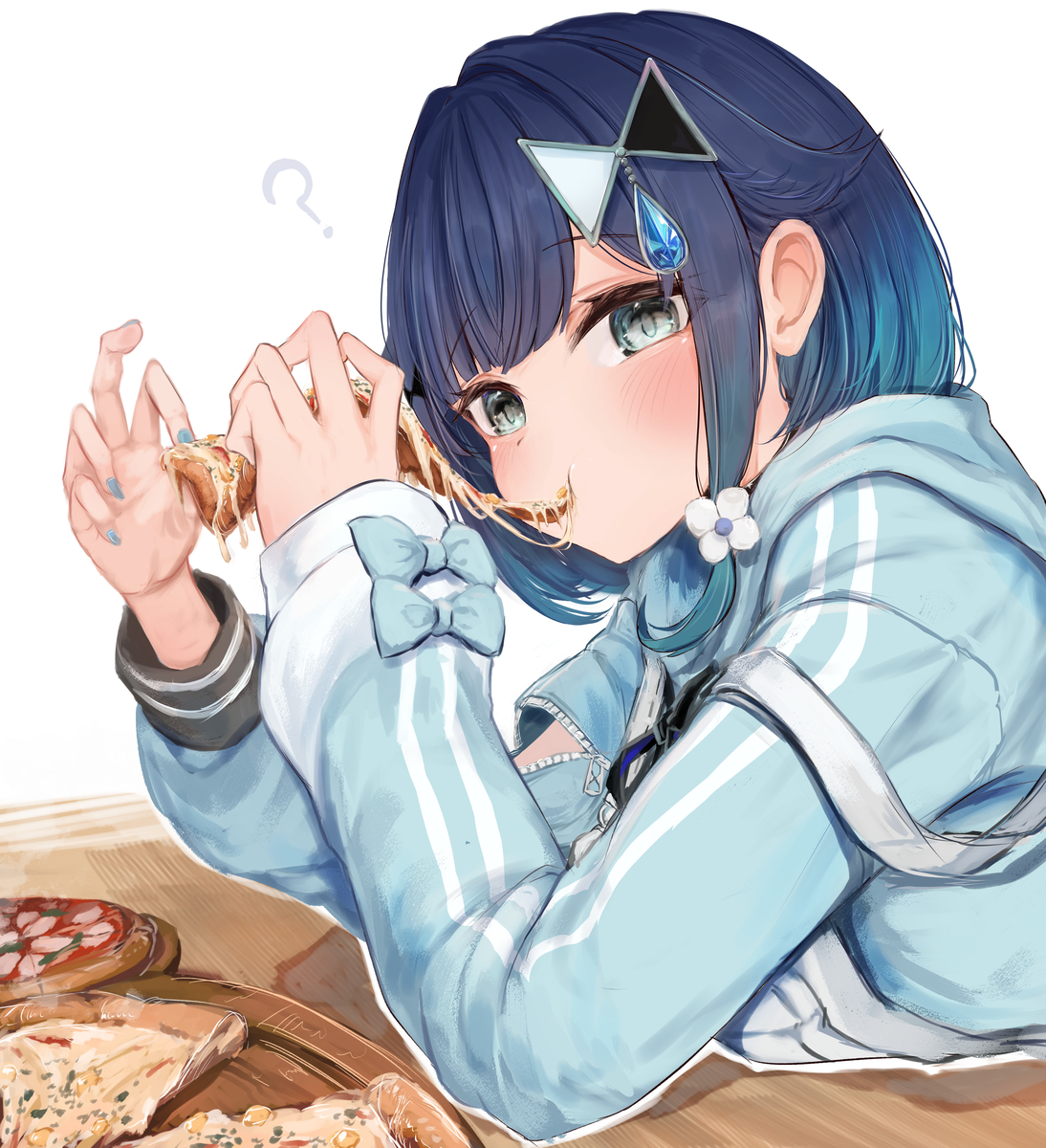 This is a pixiv picture whose title is もぐもぐ？.