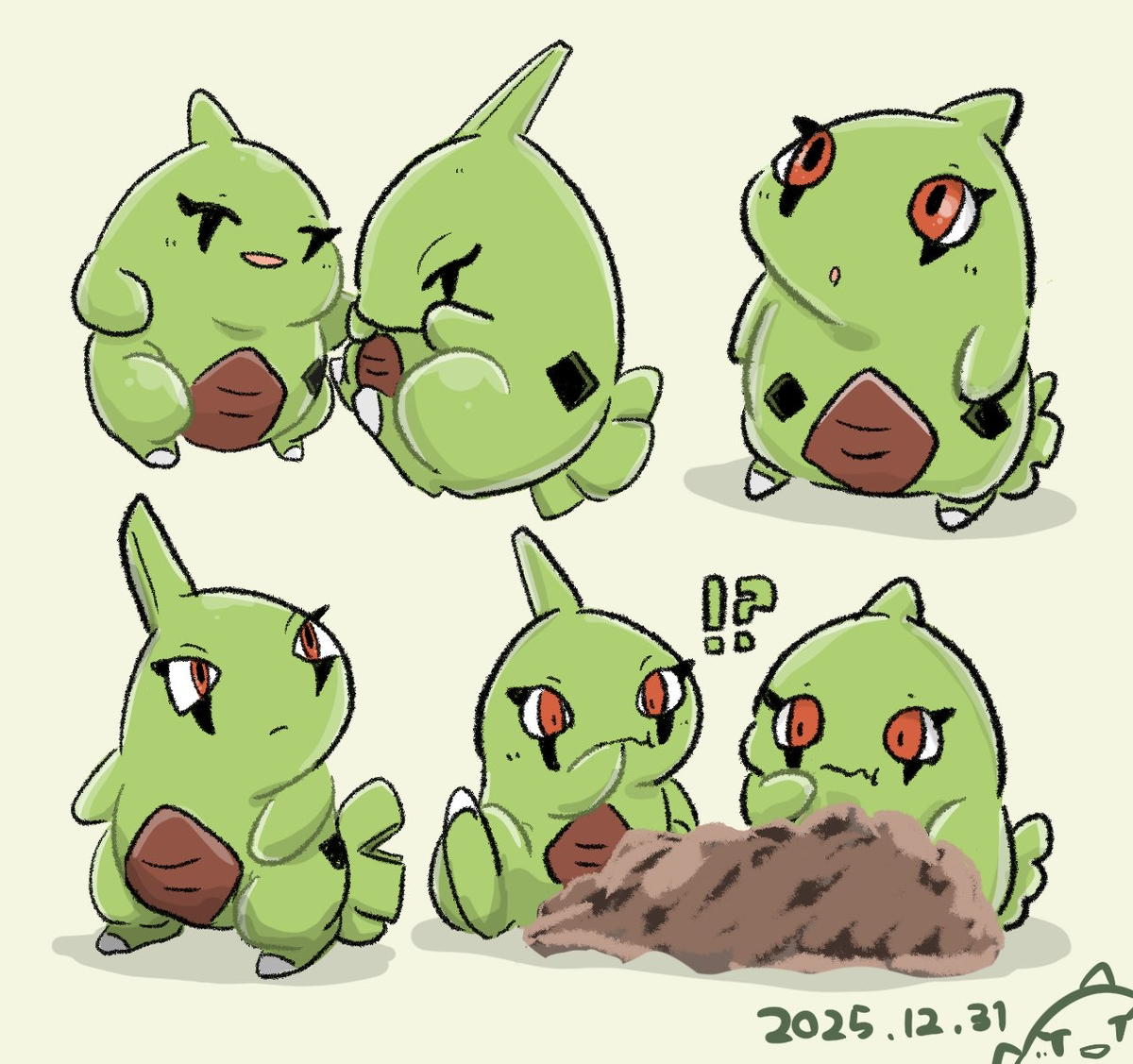 This is a pixiv picture whose title is ヨーギラスまとめ.