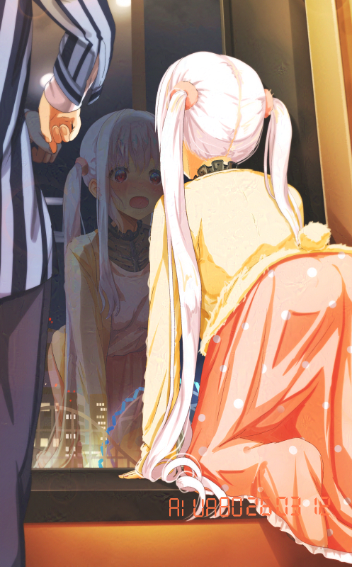 This is a pixiv picture whose title is キラキラ夜景のホテルルーム.