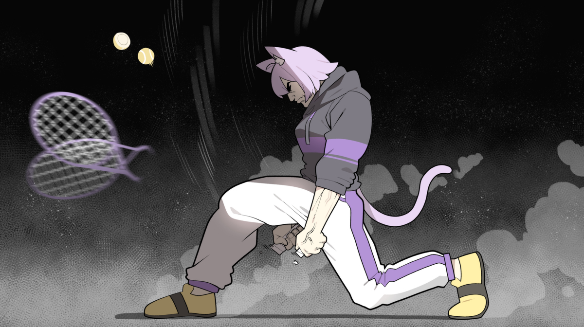 This is a pixiv picture whose title is 테니스.