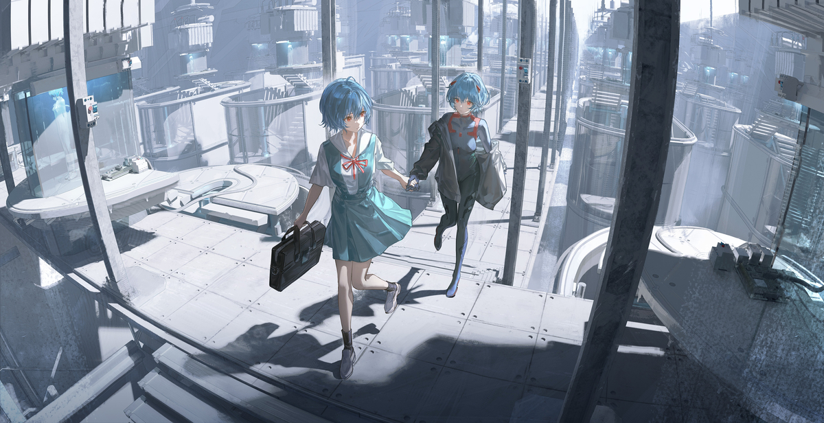 This is a pixiv picture whose title is escape.
