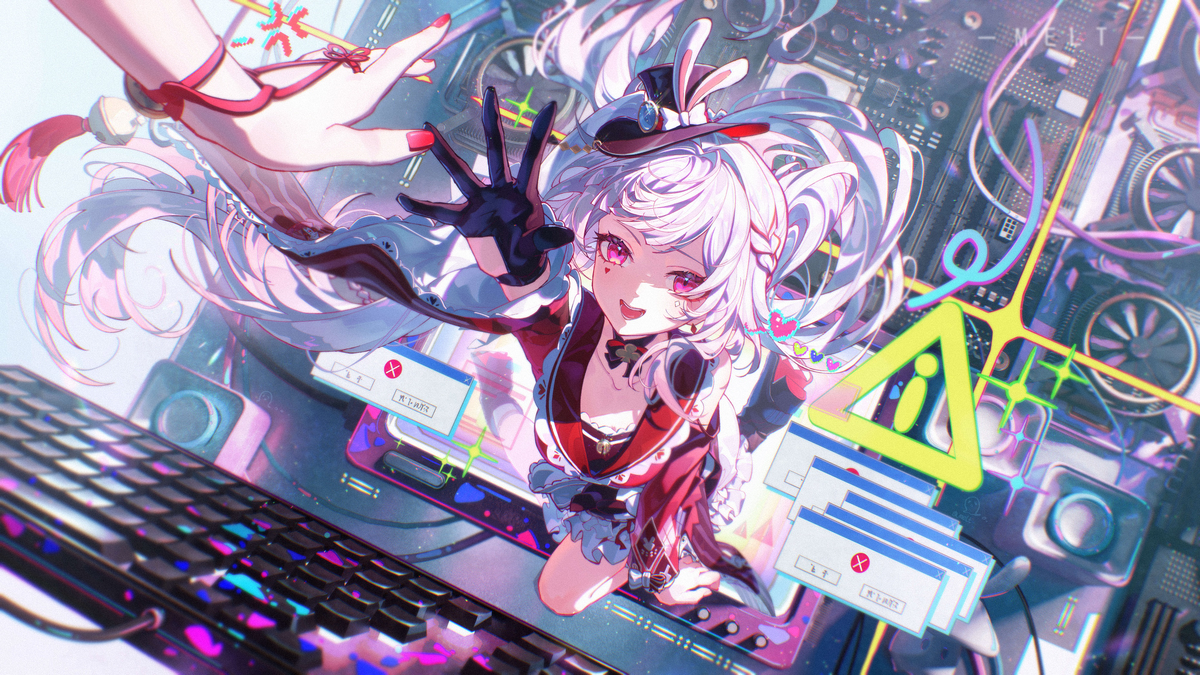 This is a pixiv picture whose title is 火花.