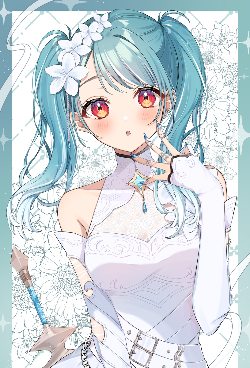 This is a pixiv picture whose title is 新衣装🤍.