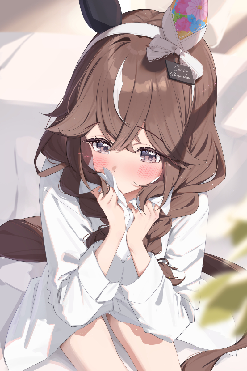 This is a pixiv picture whose title is 彼シャツブーケ❤❤.