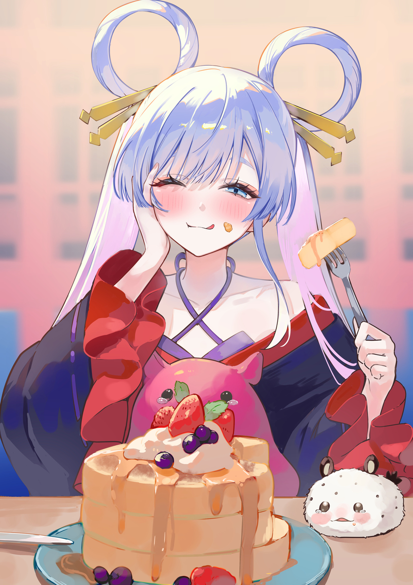 This is a pixiv picture whose title is パンケーキ.