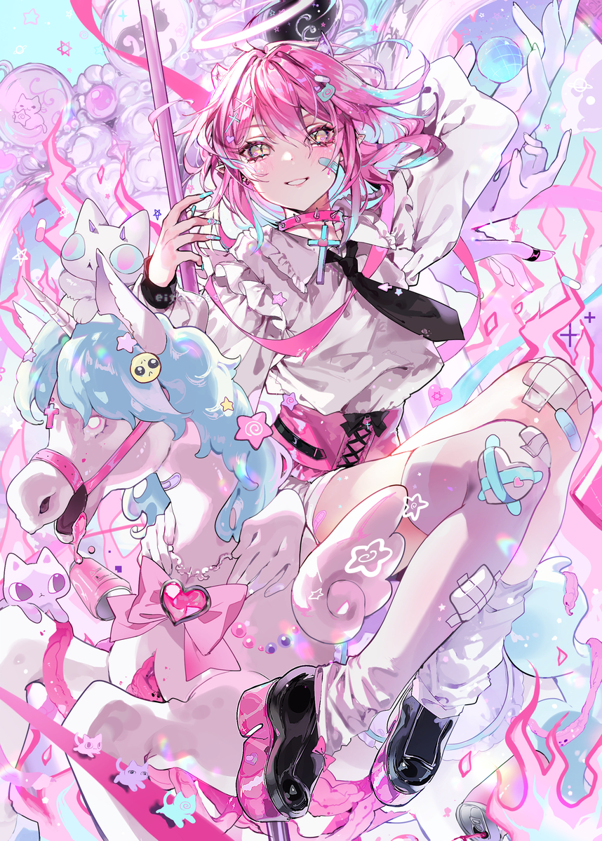 This is a pixiv picture whose title is By your side.