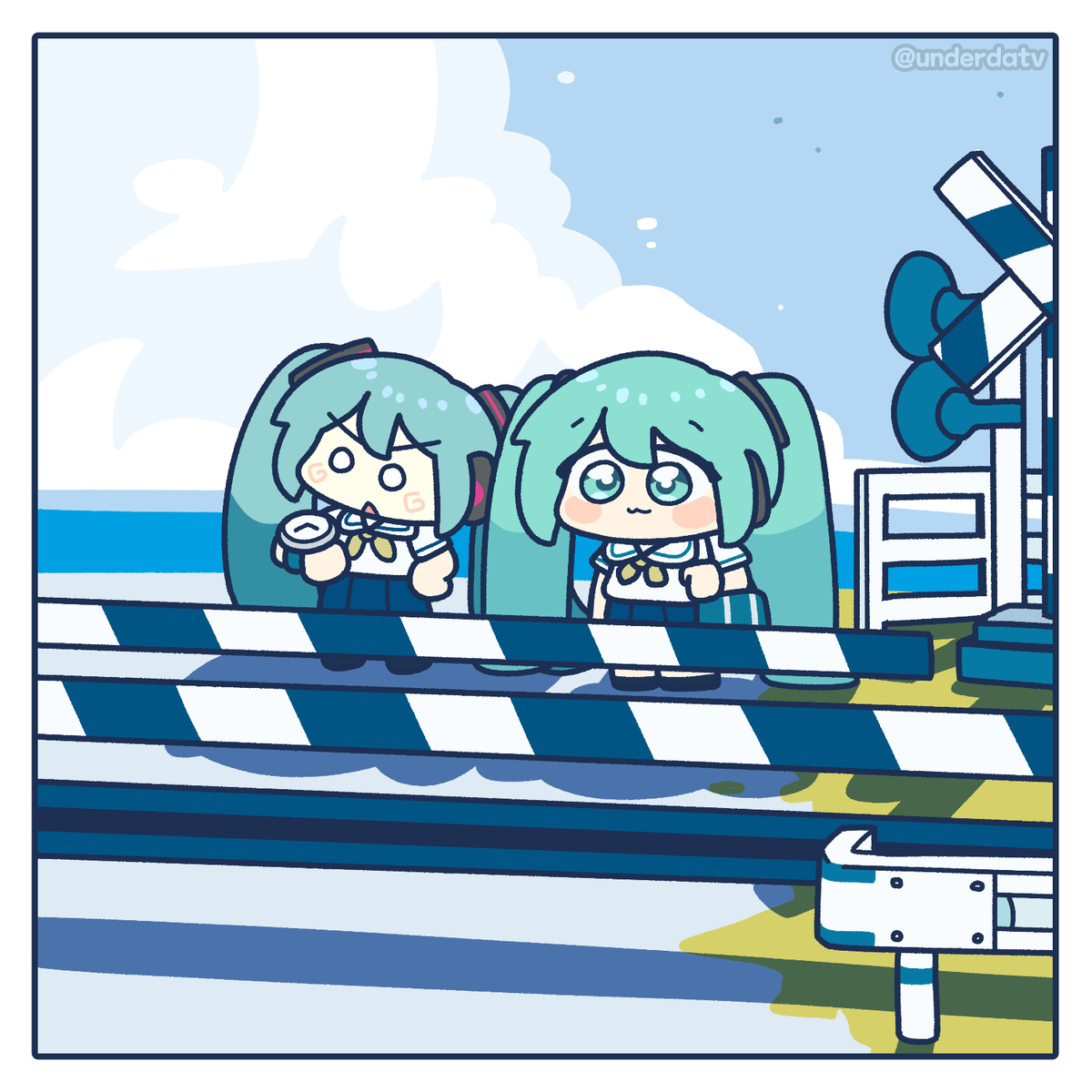 This is a pixiv picture whose title is 미쿠의 여행 #4.