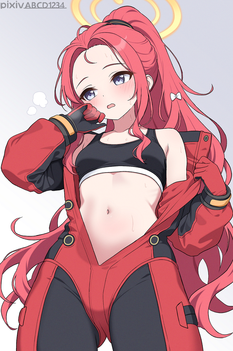 This is a pixiv picture whose title is ブルーアーカイブ_花岡ユズ(臨戦).