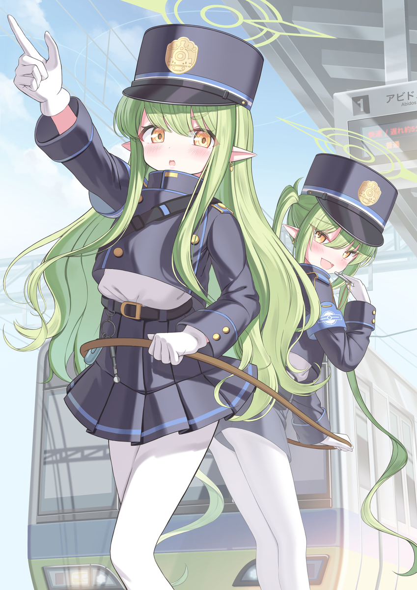 This is a pixiv picture whose title is しゅっぱつしんこ〜.