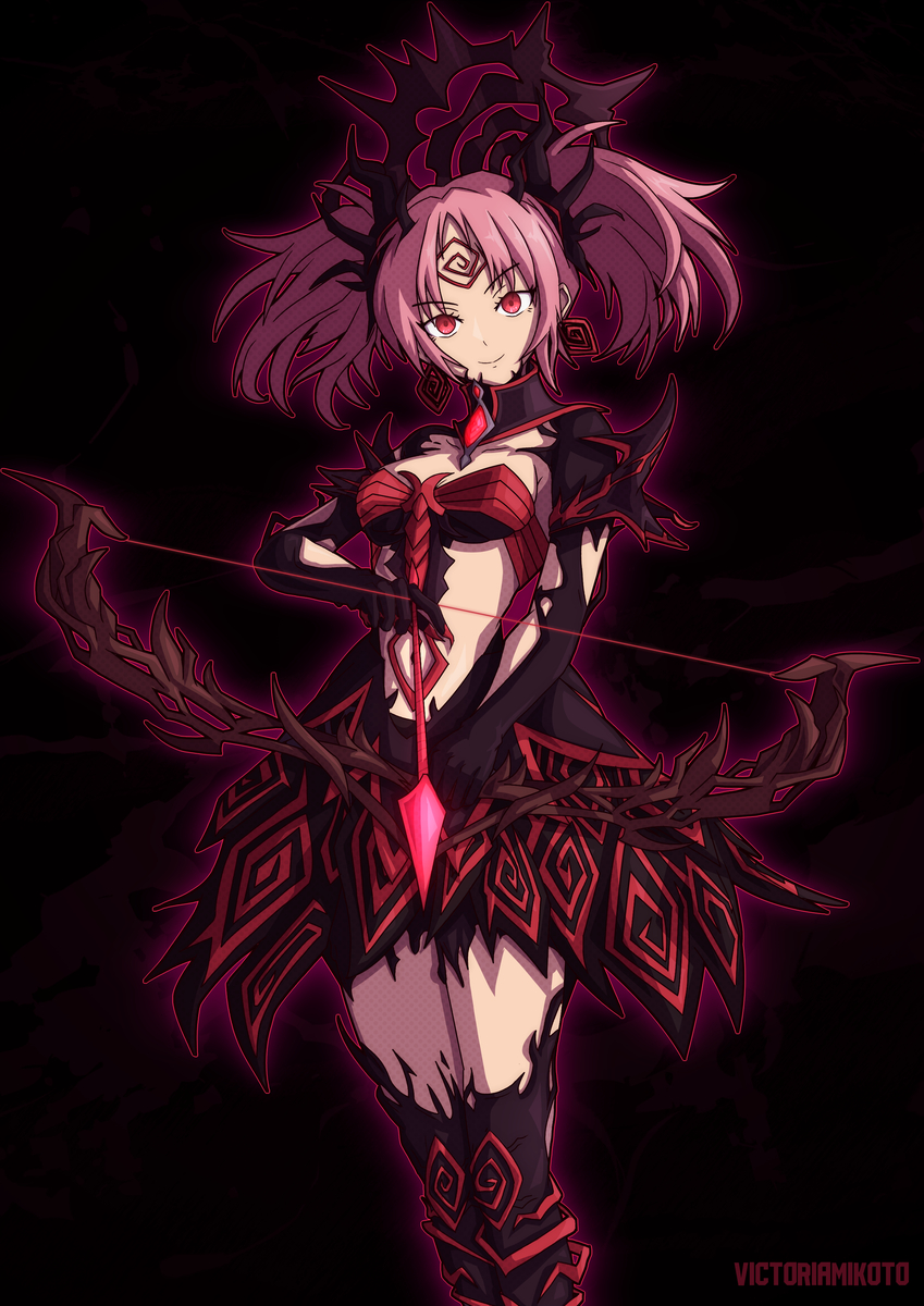 This is a pixiv picture whose title is KNULL悪堕ち 鹿目まどか - Knull Madoka.