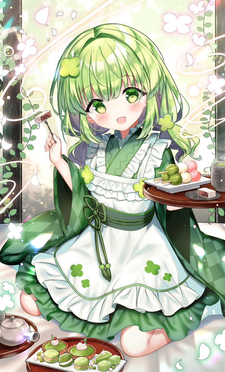 This is a pixiv picture whose title is ティータイム和メイドさん.