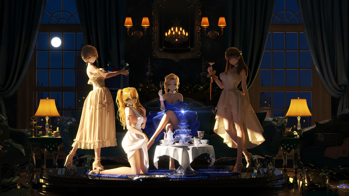 This is a pixiv picture whose title is Blue Christmas.