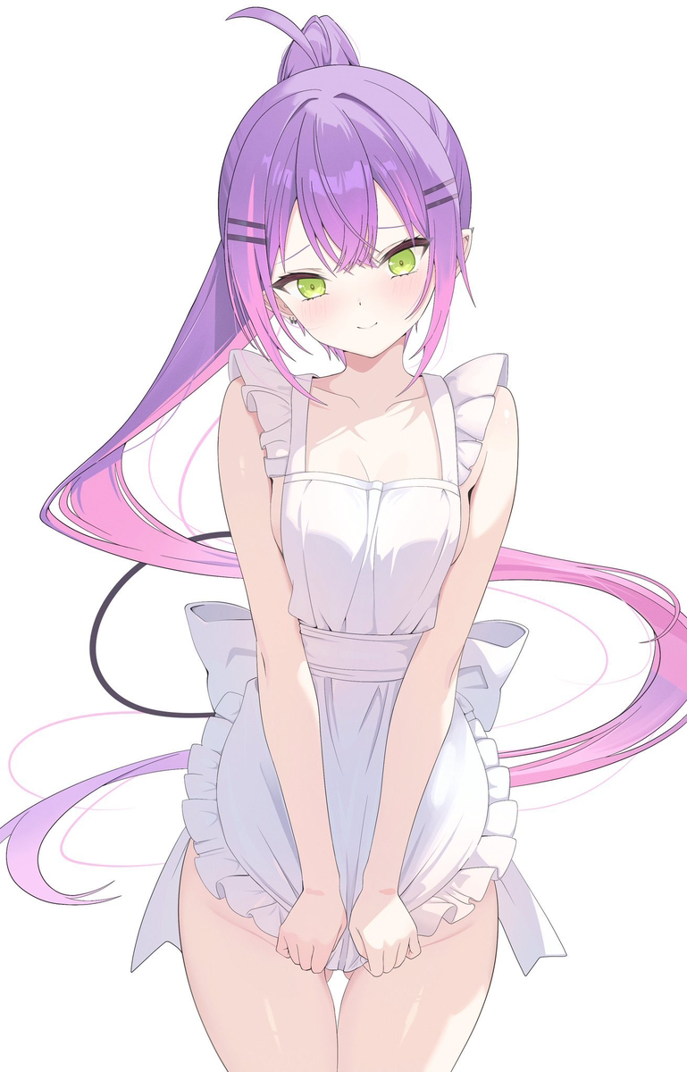 This is a pixiv picture whose title is エプロントワ様　続きはファンボックスへ.