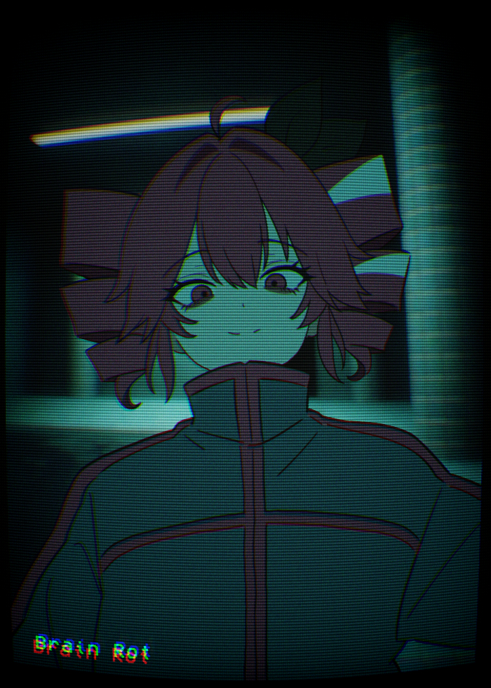This is a pixiv picture whose title is Brain Rot.