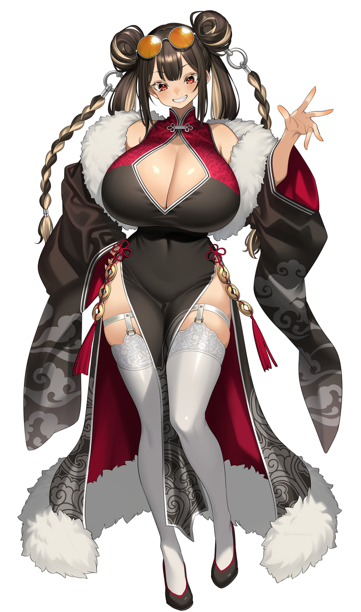 This is a pixiv picture whose title is デカパイ蘭桃ちゃん.