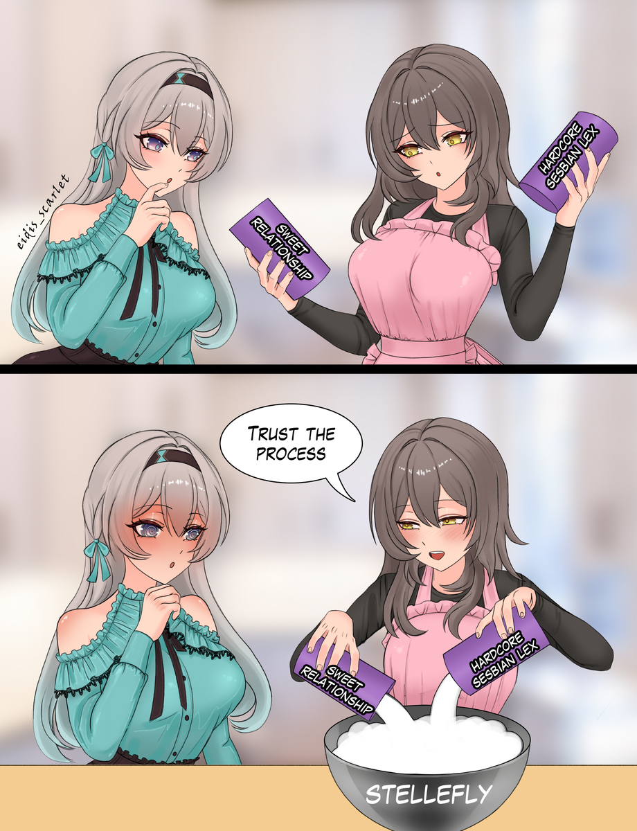 This is a pixiv picture whose title is Let her cook!.