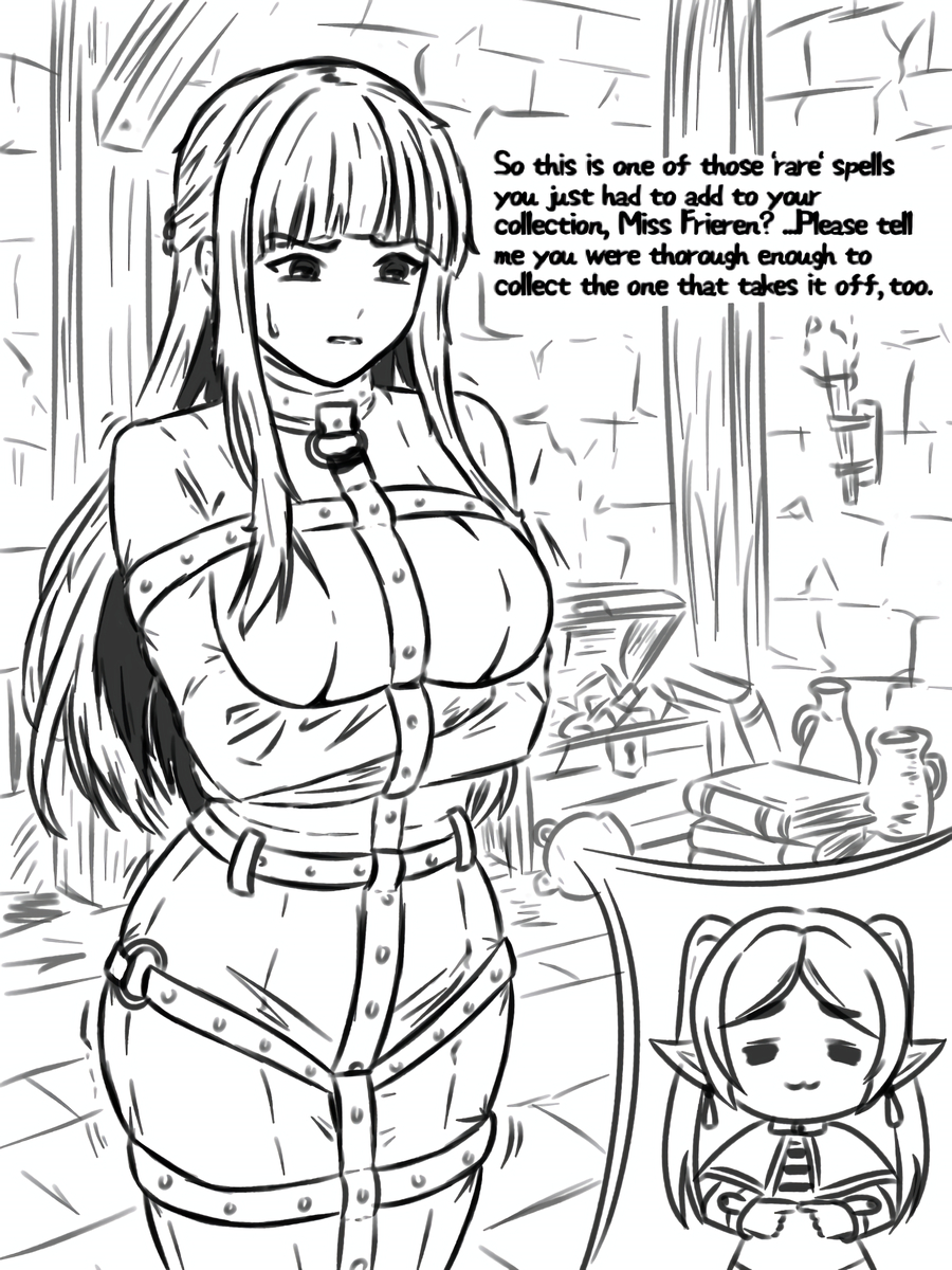 This is a pixiv picture whose title is Fern in straitjacket.