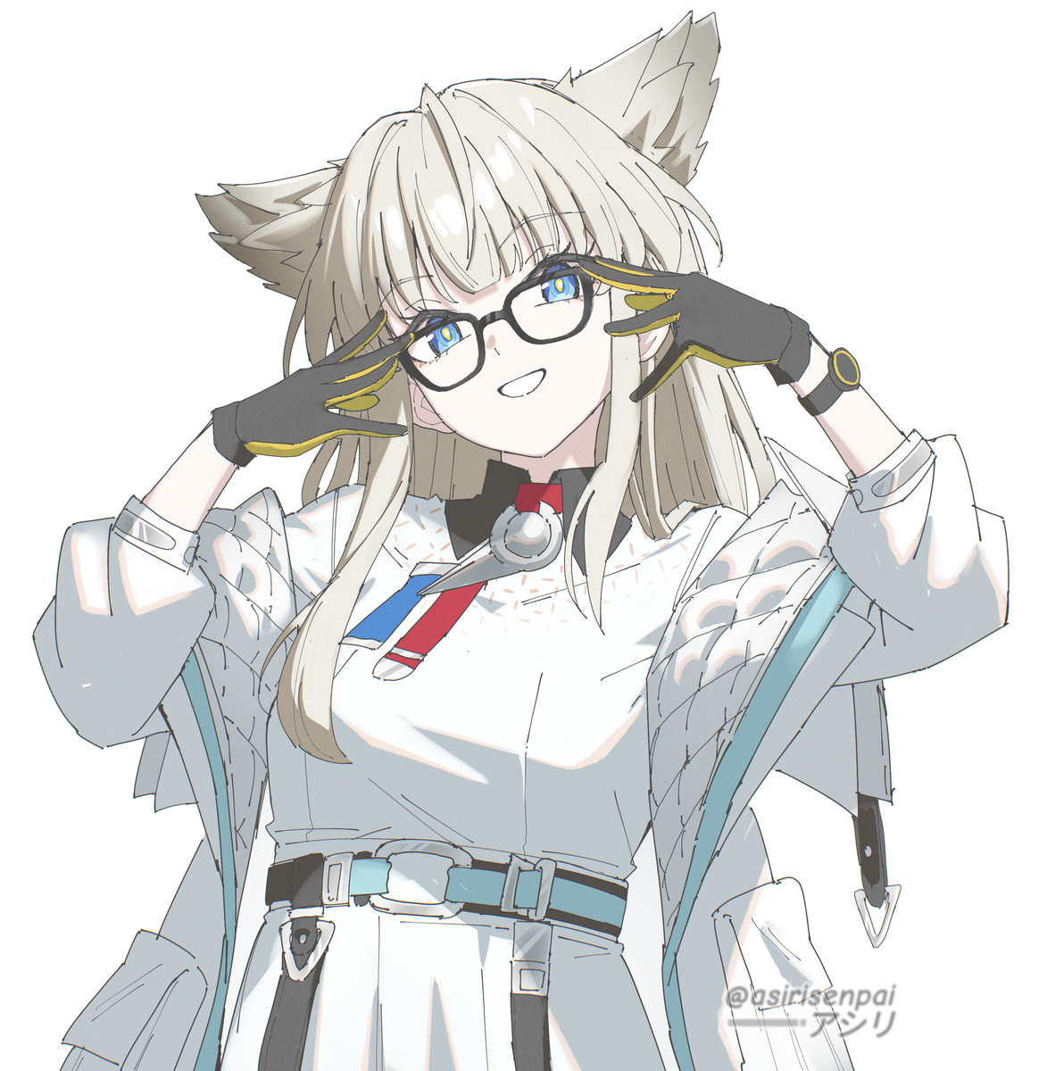 This is a pixiv picture whose title is Megane perlica.