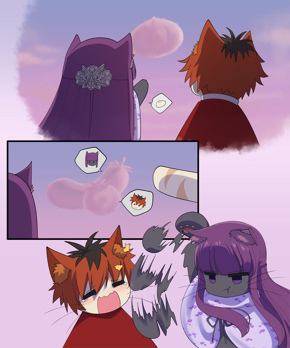 This is a pixiv picture whose title is 🍆🍅.