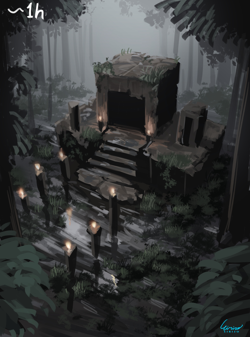 This is a pixiv picture whose title is スピードペイント.