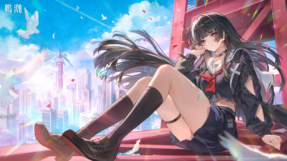 This is a pixiv picture whose title is 【鳴潮】 千咲.