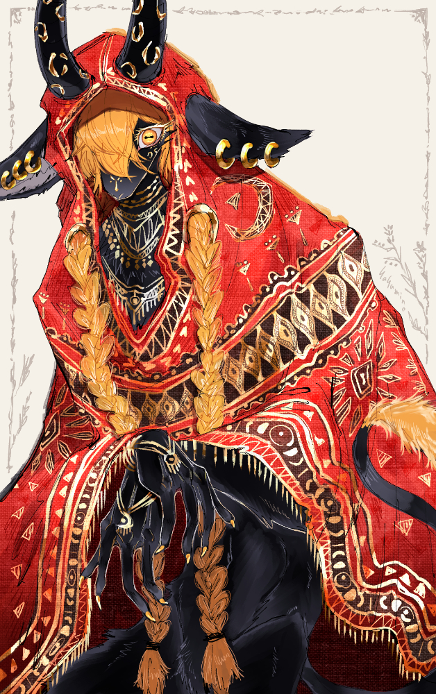 This is a pixiv picture whose title is 🐐？🐄？.