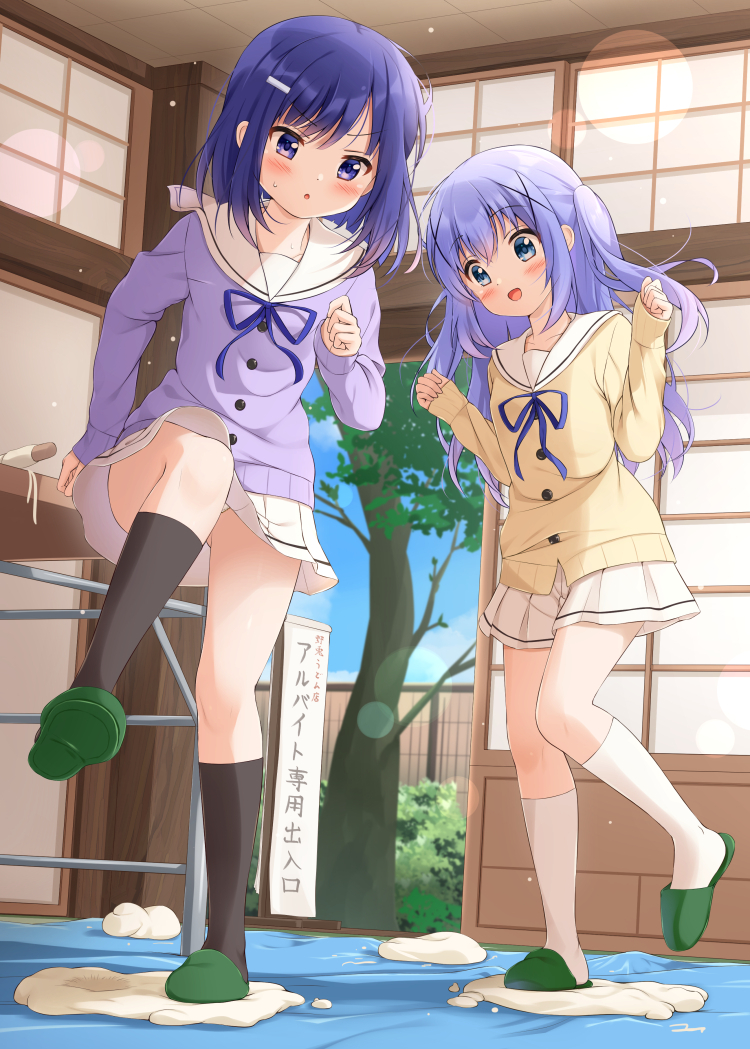 This is a pixiv picture whose title is フユチノ特製うどん！.