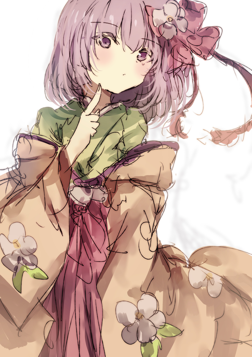 This is a pixiv picture whose title is 稗田阿求.