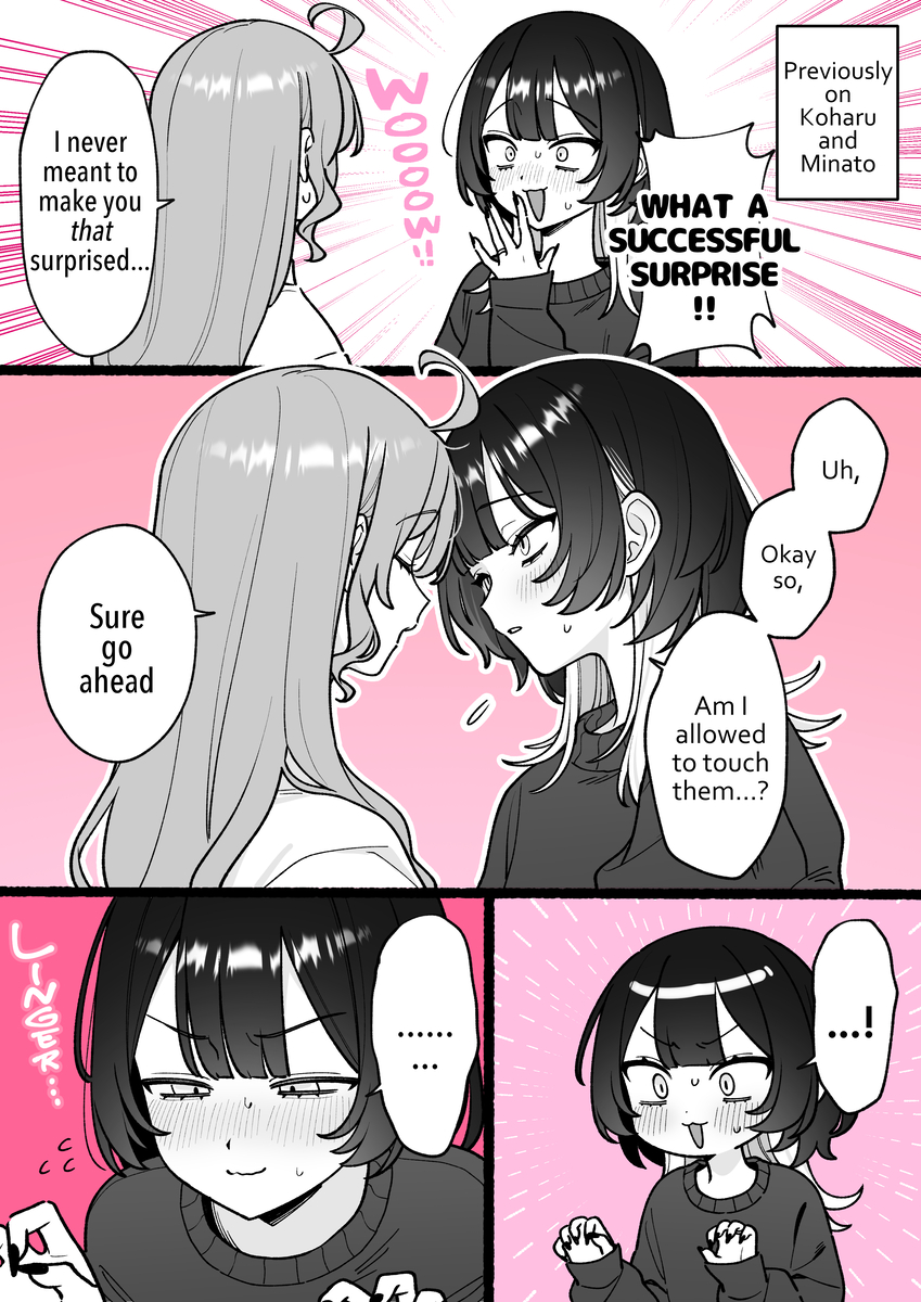 This is a pixiv picture whose title is 【EN】Happy Titties Surprise 2.