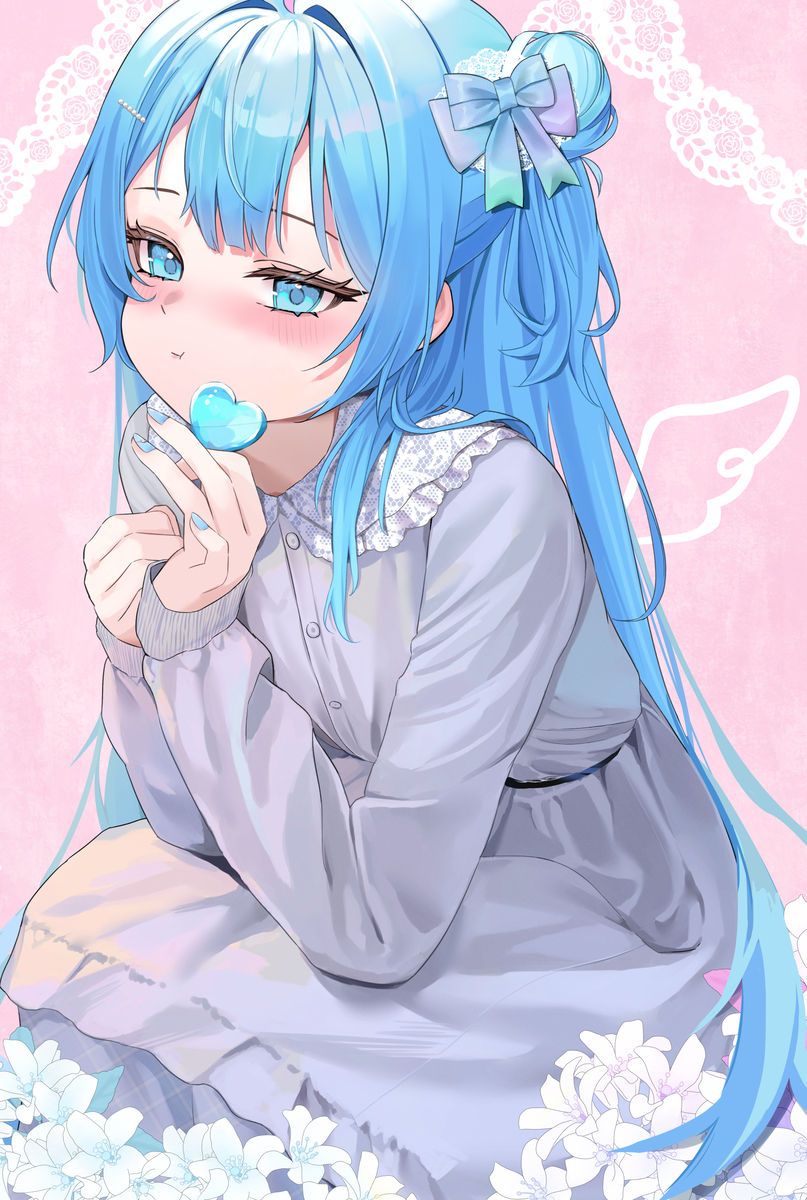 This is a pixiv picture whose title is 白情soma.