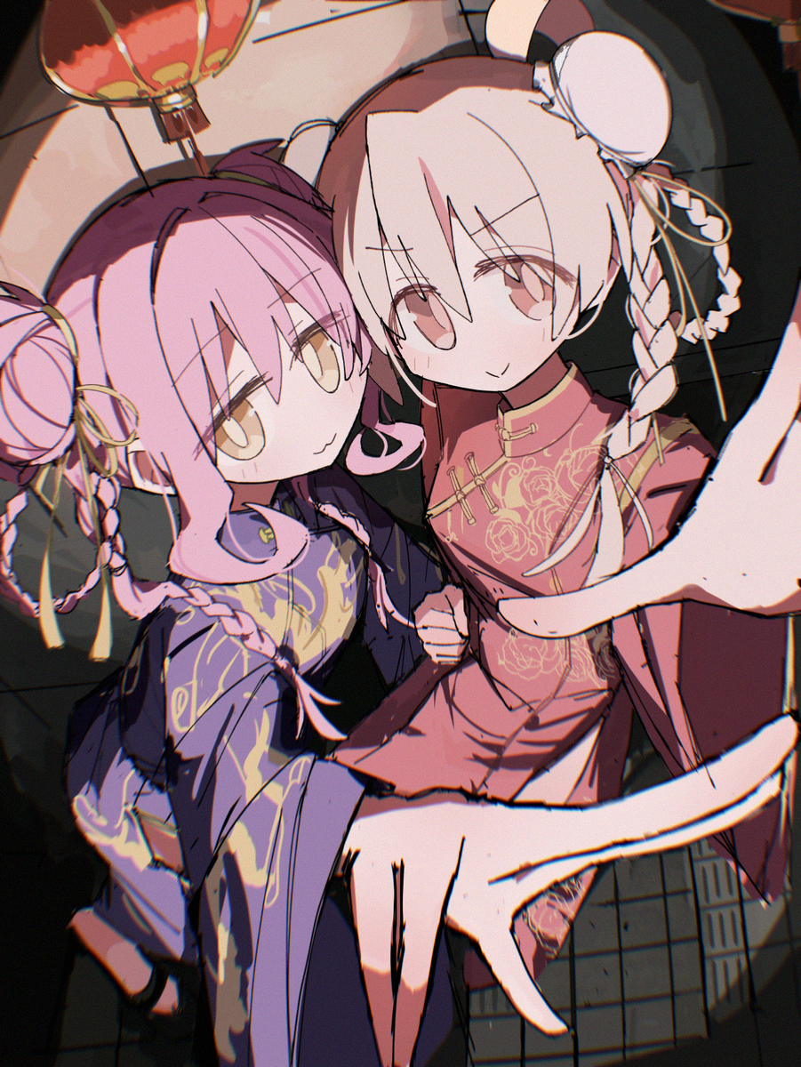 This is a pixiv picture whose title is おにまい　チャイナ.