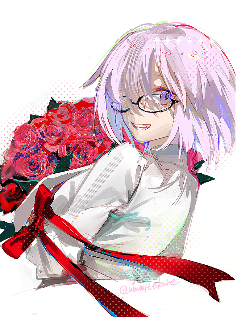 This is a pixiv picture whose title is １００本の薔薇を君に.