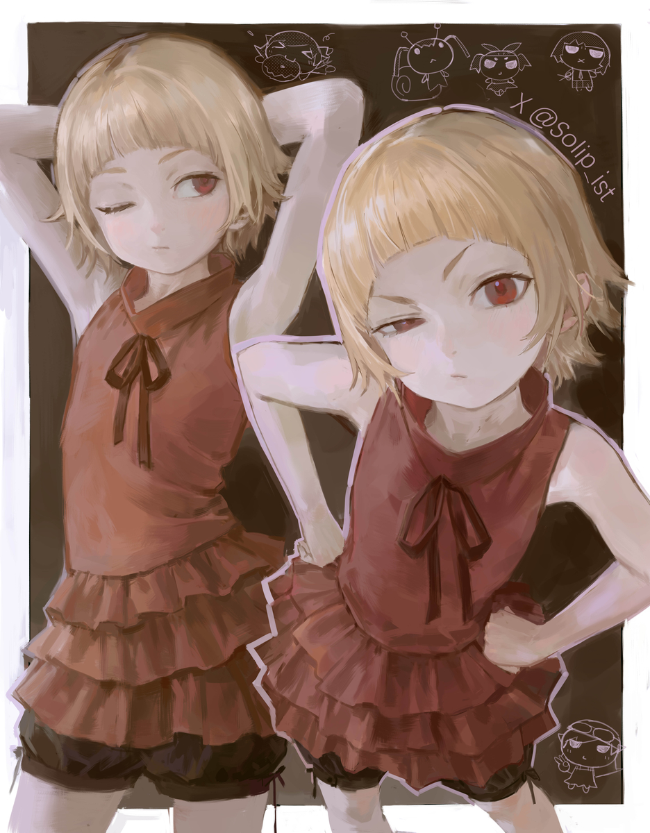 This is a pixiv picture whose title is 波波头小忍.