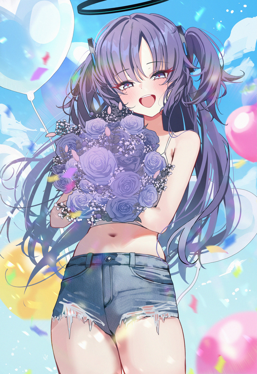 This is a pixiv picture whose title is ユウカ🎉.