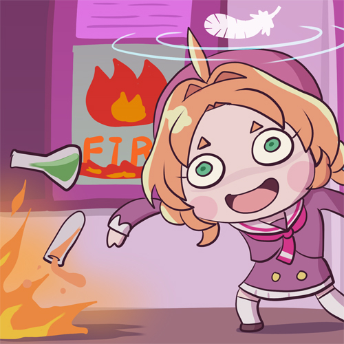 This is a pixiv picture whose title is 直感.