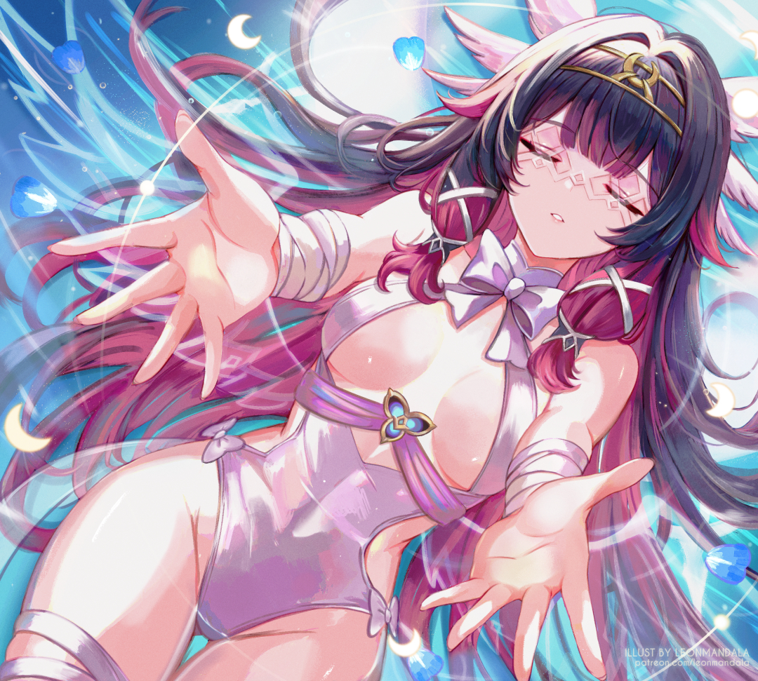 This is a pixiv picture whose title is Columbina / コロンビーナ.