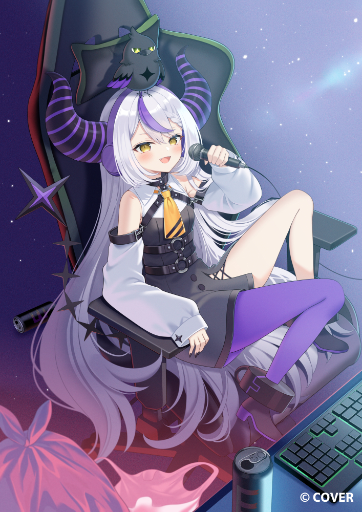 This is a pixiv picture whose title is 【お仕事告知】holoOCG『ラプラス・ダークネス』.