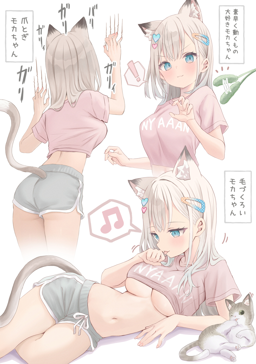 This is a pixiv picture whose title is モカちゃん😸.