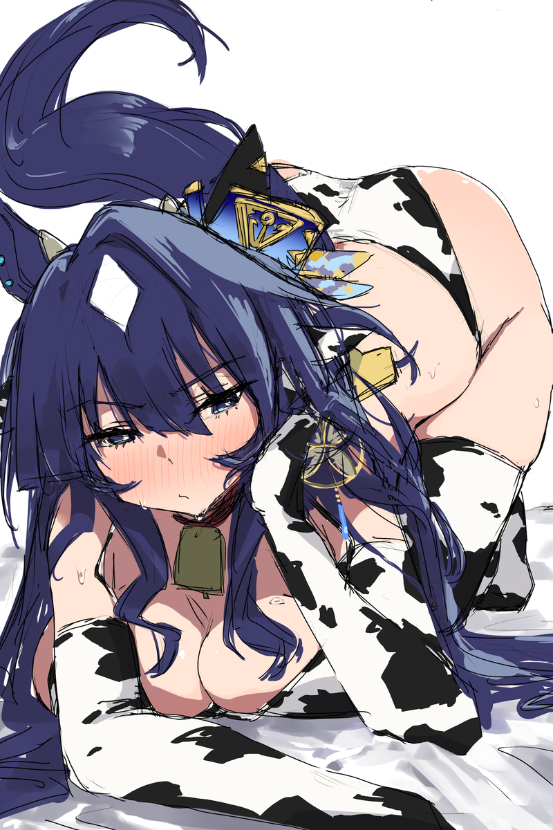 This is a pixiv picture whose title is 雌牛（めぎゅう）のポーズ.