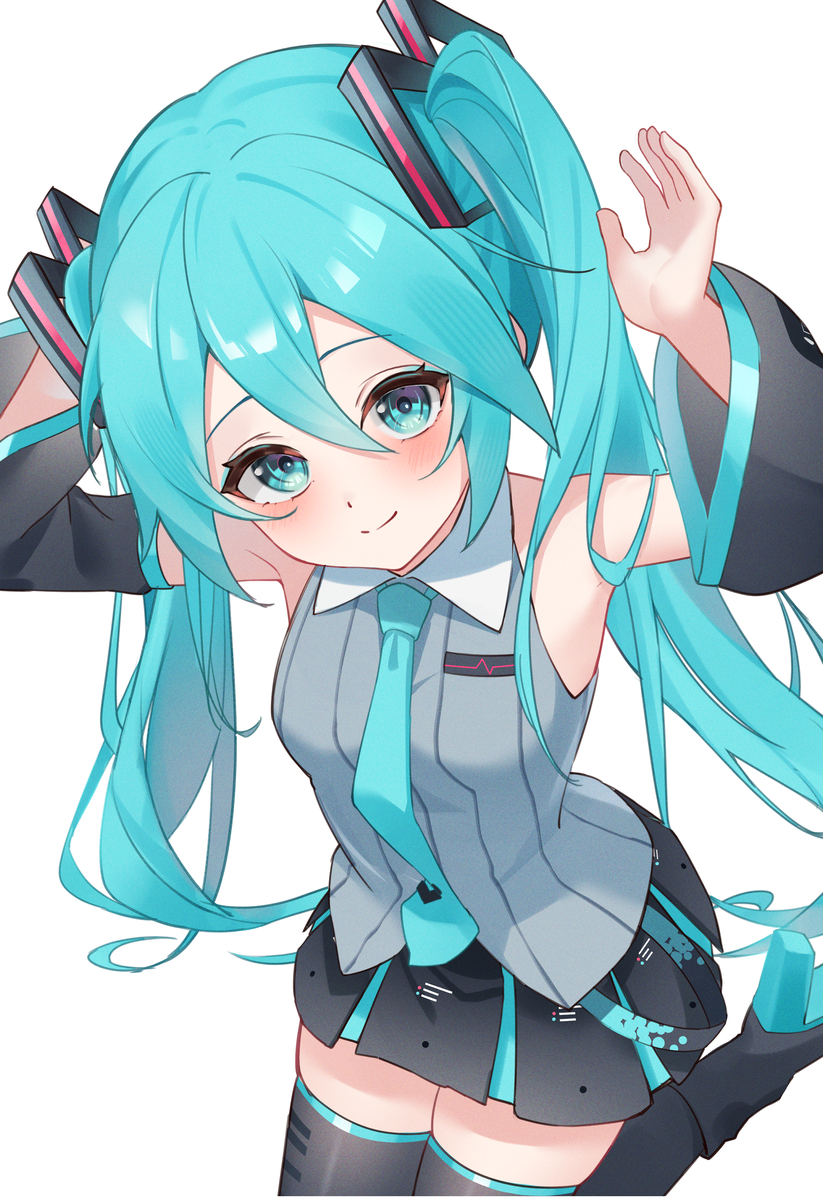 This is a pixiv picture whose title is V6ミク.
