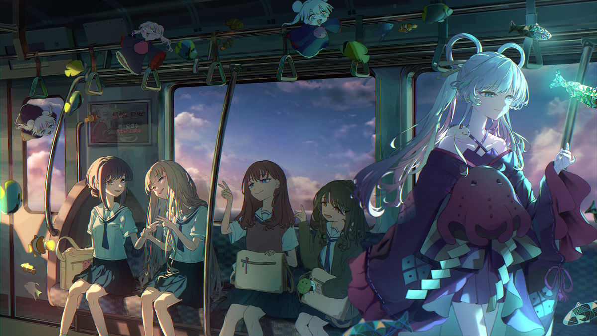 This is a pixiv picture whose title is 輪廻.