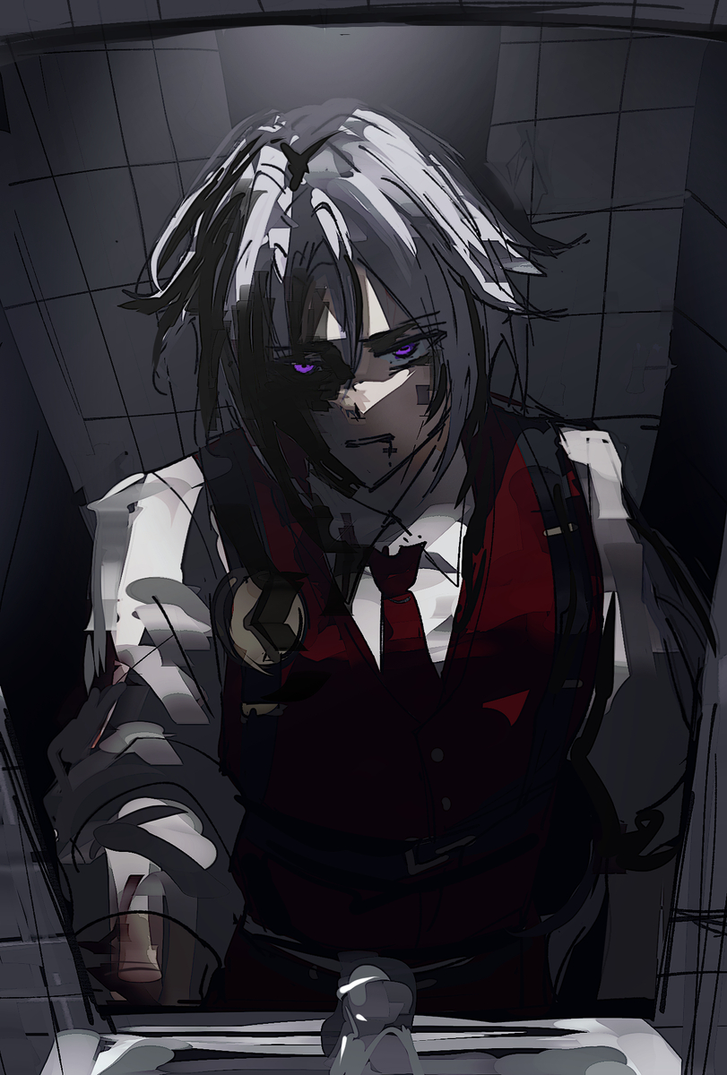 This is a pixiv picture whose title is 怨恨.