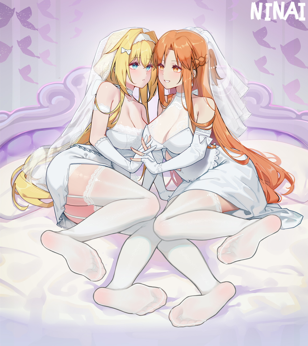 This is a pixiv picture whose title is 💒.