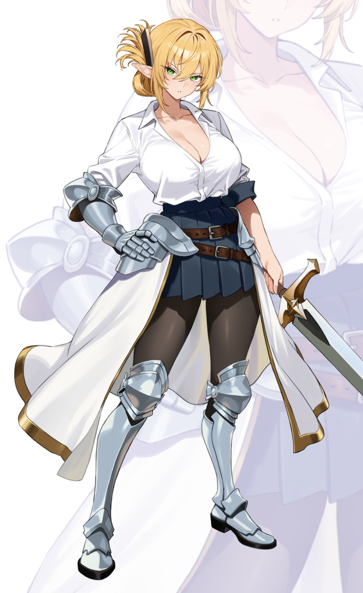 This is a pixiv picture whose title is うちのエルフ（大）.