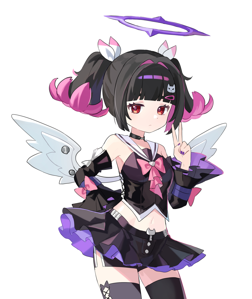 This is a pixiv picture whose title is 黒羽.