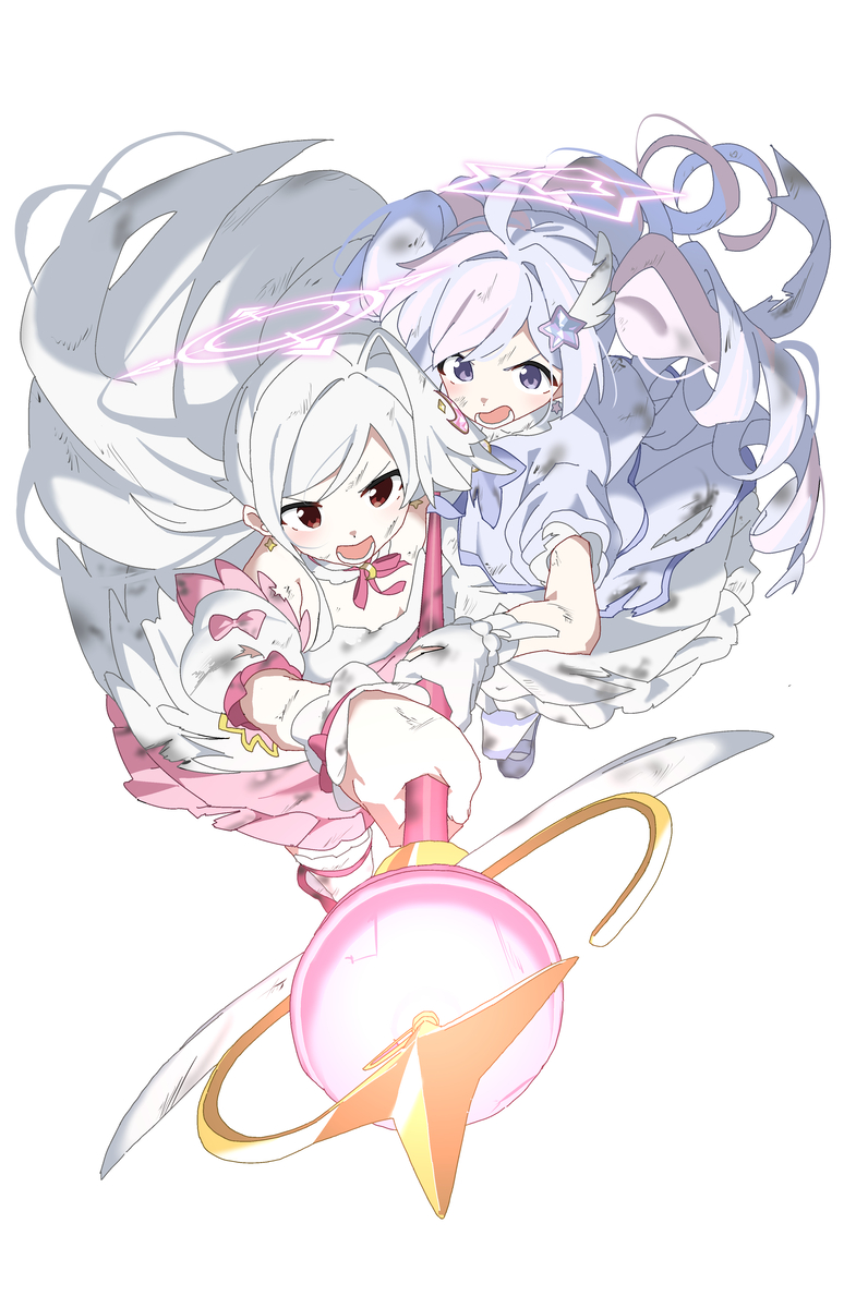 This is a pixiv picture whose title is 魔法少女ヘヴィキャリバー.