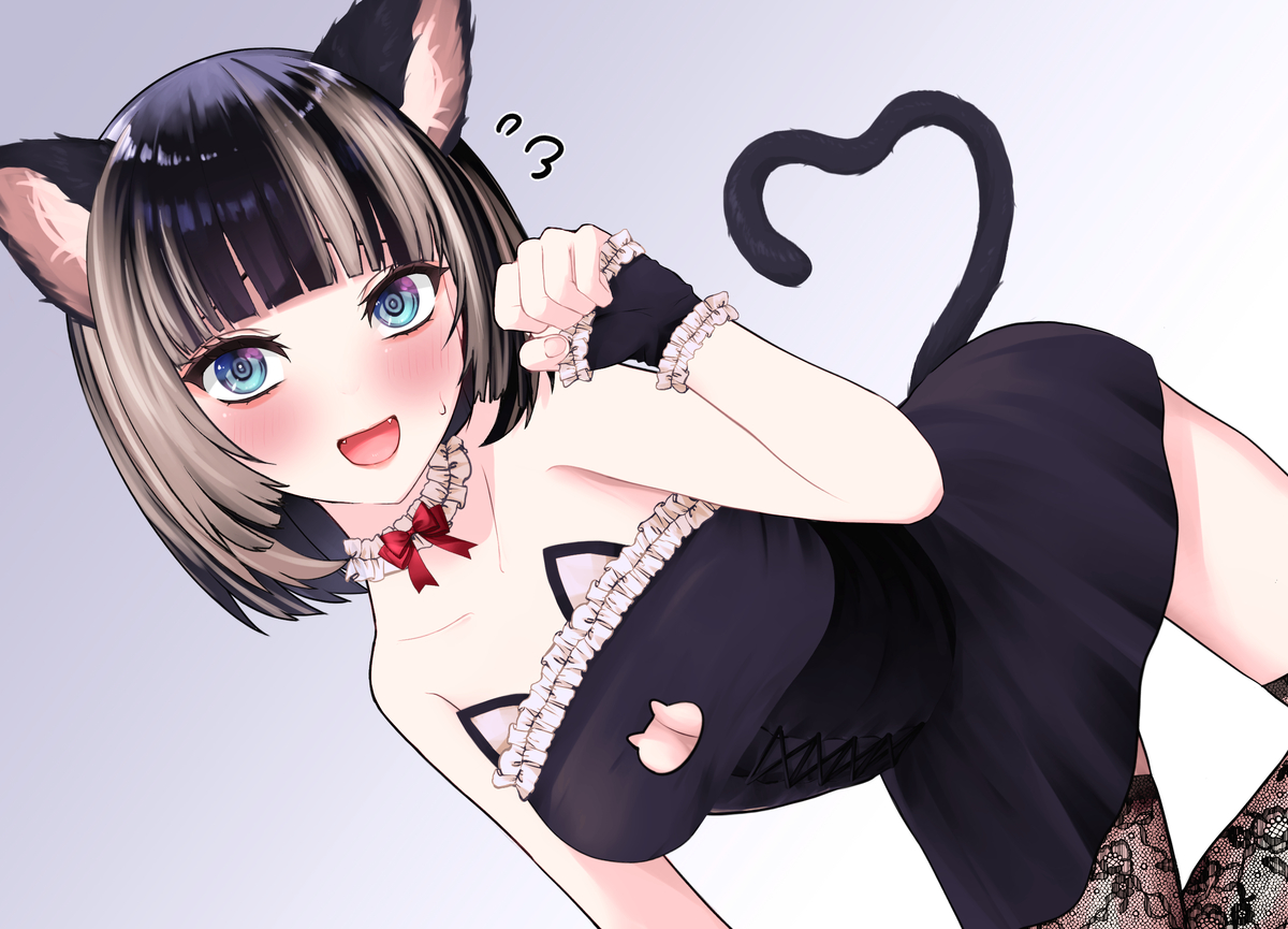 This is a pixiv picture whose title is にゃでん！.